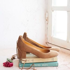 Sezane Valentina Strapped Pumps - Hazelnut FR 35